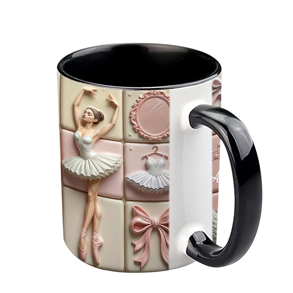 Liebe zum Ballett – Personalisierte Tasse mit Ballett-Motiv
