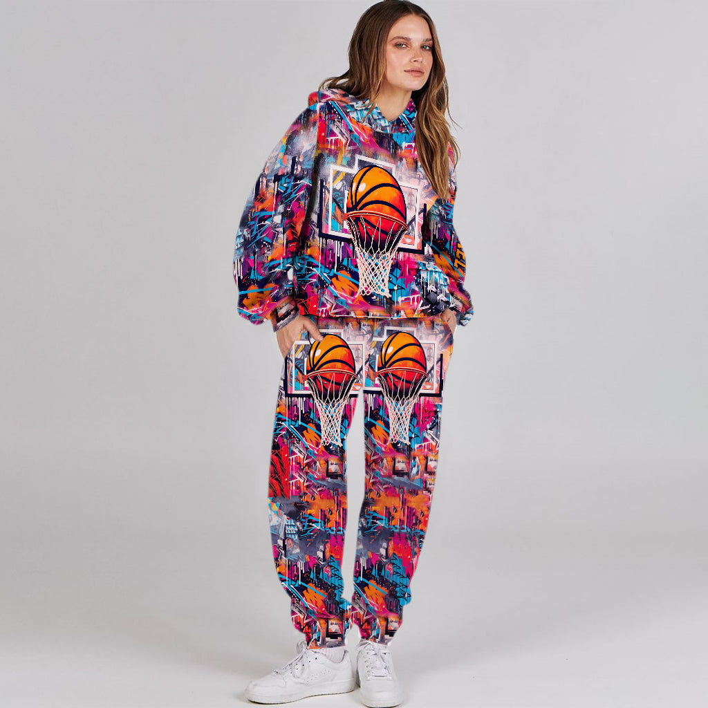 Cooles Basketball-Design – Personalisierter Basketball-Hoodie und Jogginghose