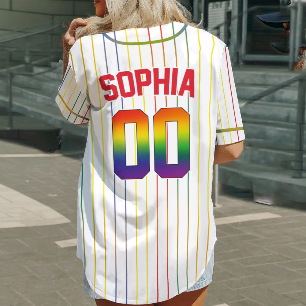 Gay Right - Personalisiertes LGBT-Unterstützungs-Baseballtrikot