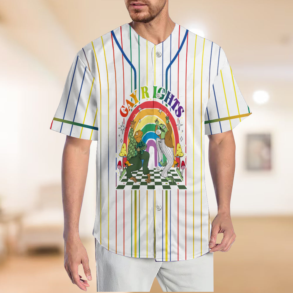 Gay Right - Personalisiertes LGBT-Unterstützungs-Baseballtrikot
