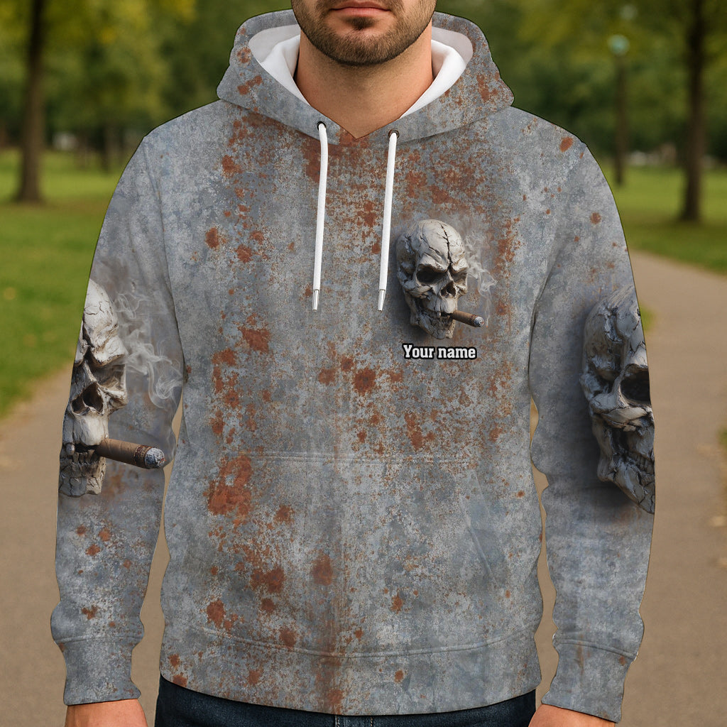 Starker Totenkopf – Personalisiertes Shirt mit Totenkopf-Allover-Print