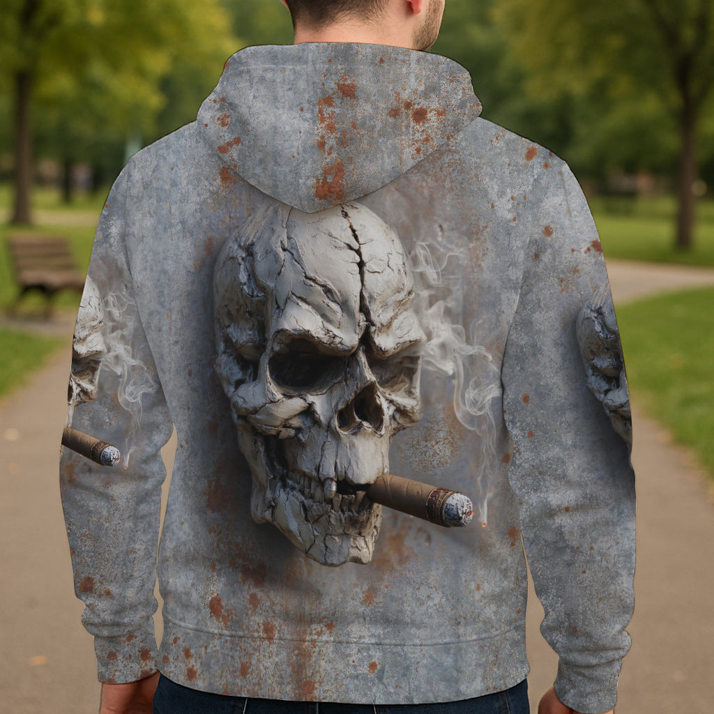 Starker Totenkopf – Personalisiertes Shirt mit Totenkopf-Allover-Print