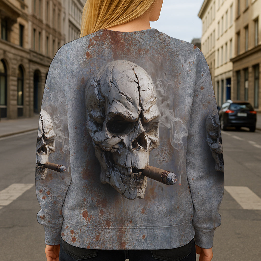 Starker Totenkopf – Personalisiertes Shirt mit Totenkopf-Allover-Print