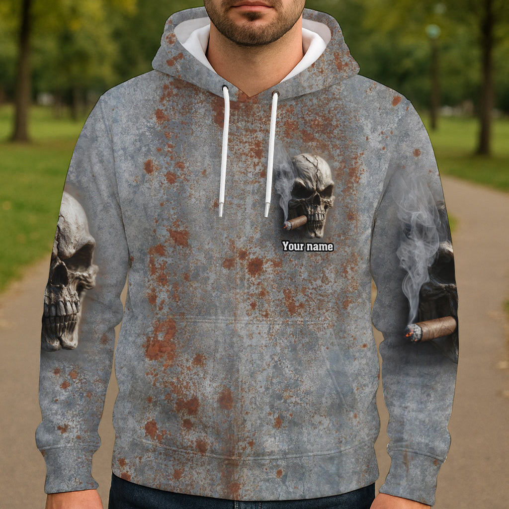 Starker Totenkopf – Personalisiertes Shirt mit Totenkopf-Allover-Print