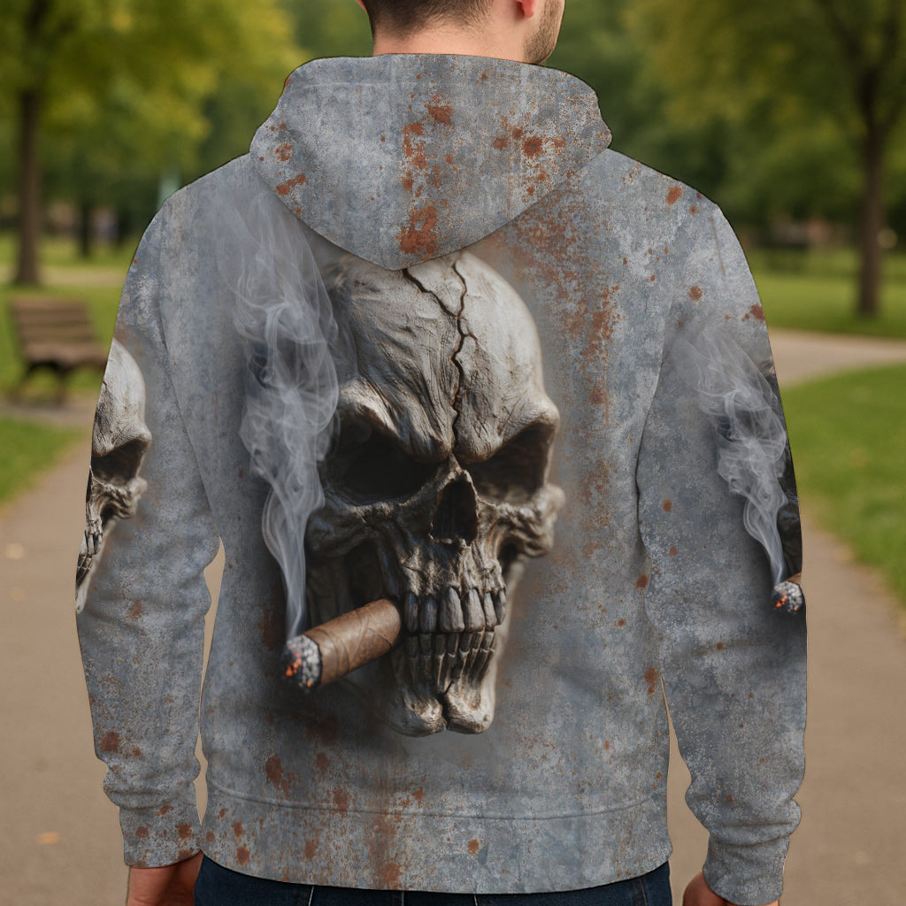 Starker Totenkopf – Personalisiertes Shirt mit Totenkopf-Allover-Print
