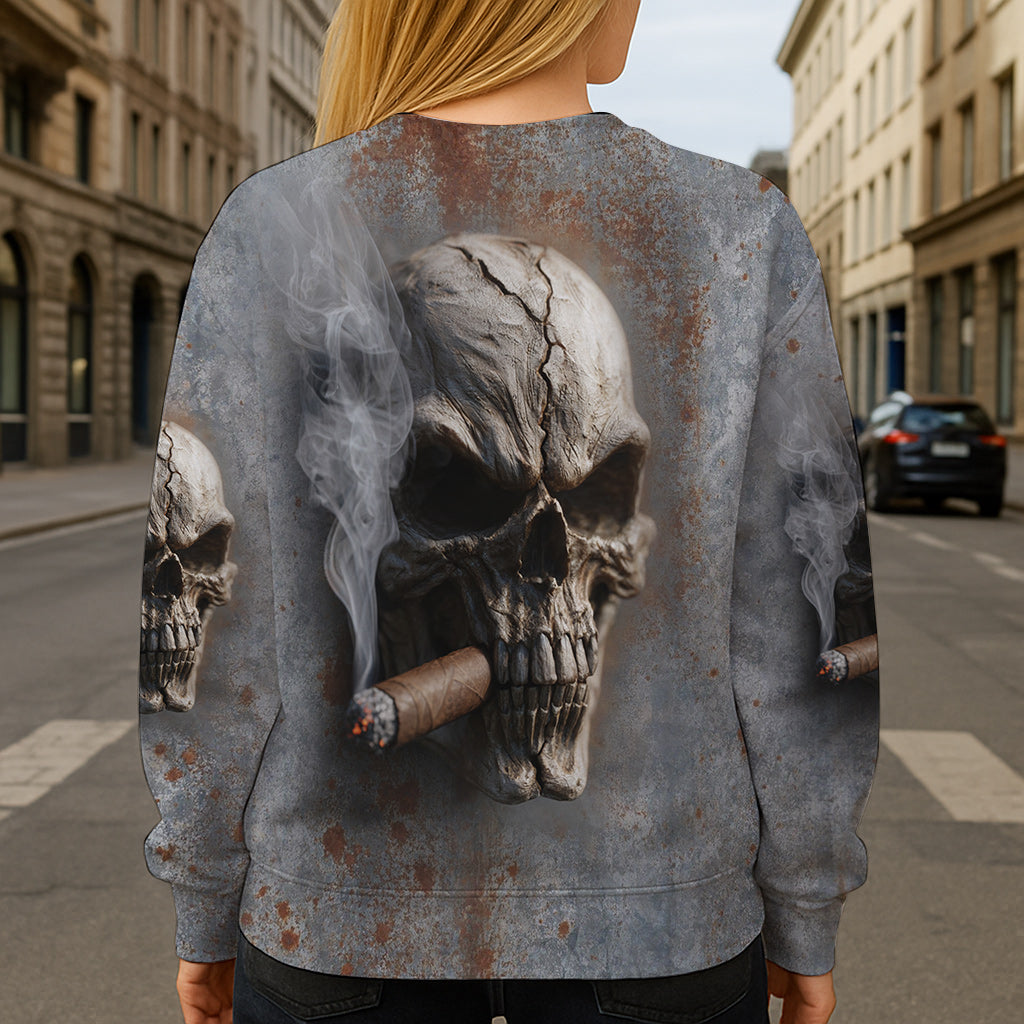 Starker Totenkopf – Personalisiertes Shirt mit Totenkopf-Allover-Print