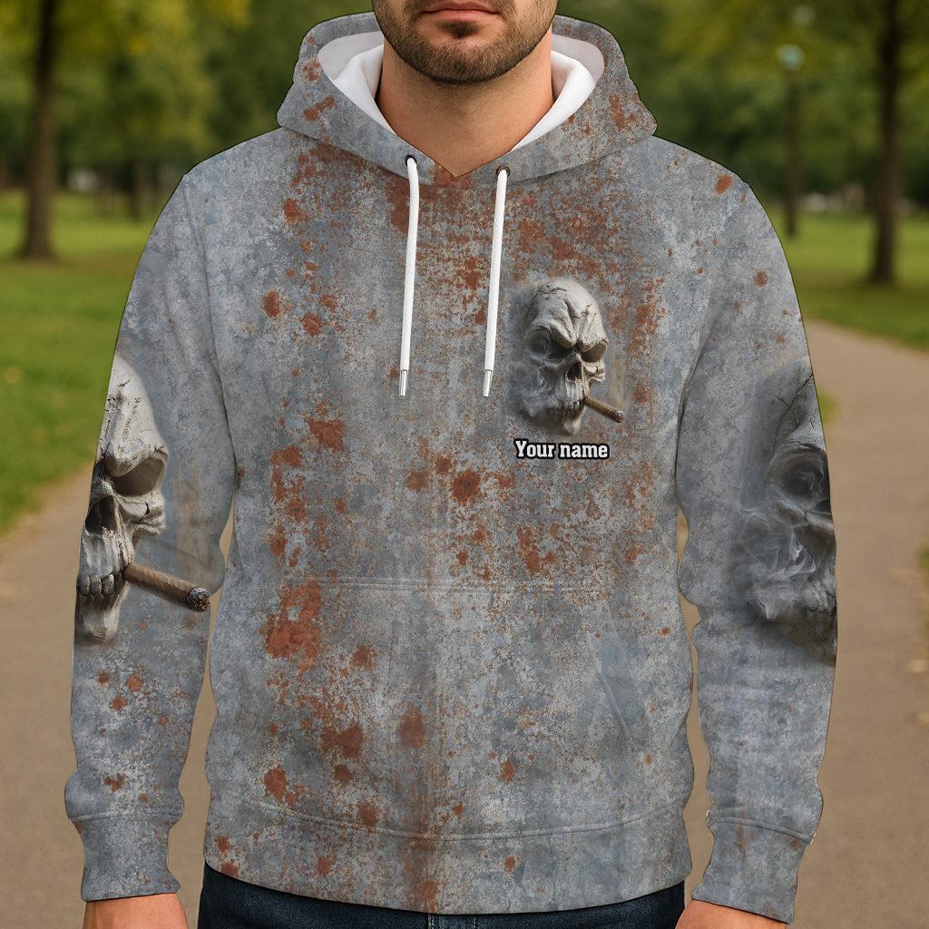 Starker Totenkopf – Personalisiertes Shirt mit Totenkopf-Allover-Print