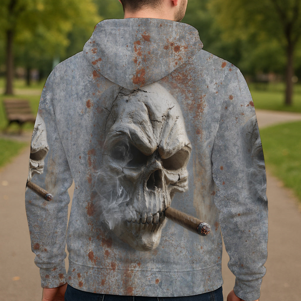 Starker Totenkopf – Personalisiertes Shirt mit Totenkopf-Allover-Print