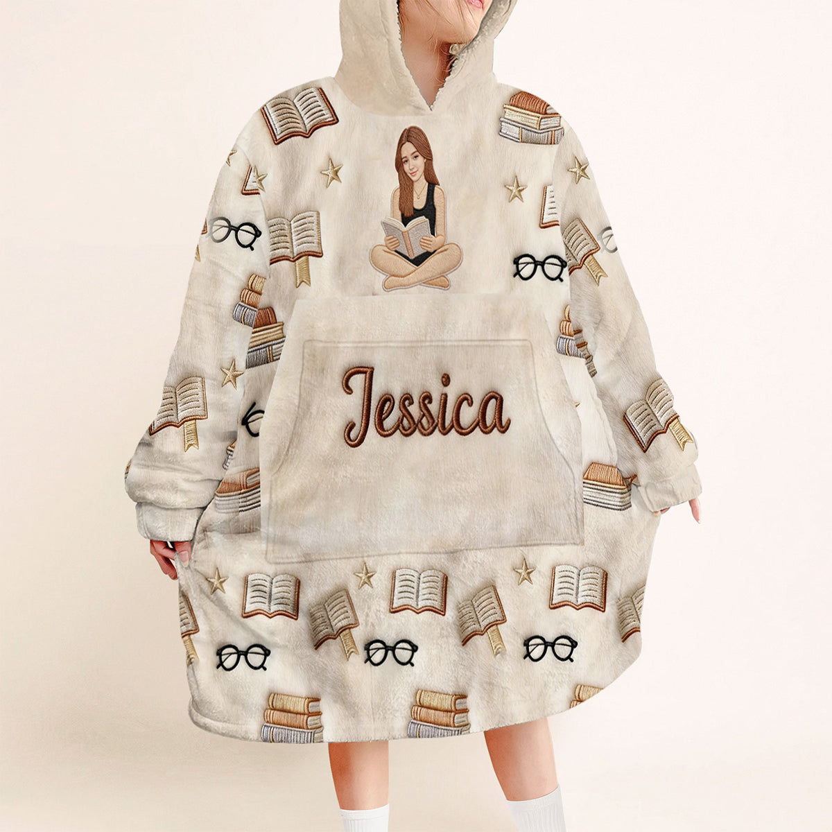 Custom From Any Photo - Personalized Book Blanket Hoodie