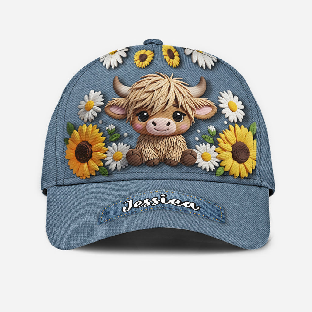 Adorable Highland Cow - Personalized Highland Cow Classic Cap