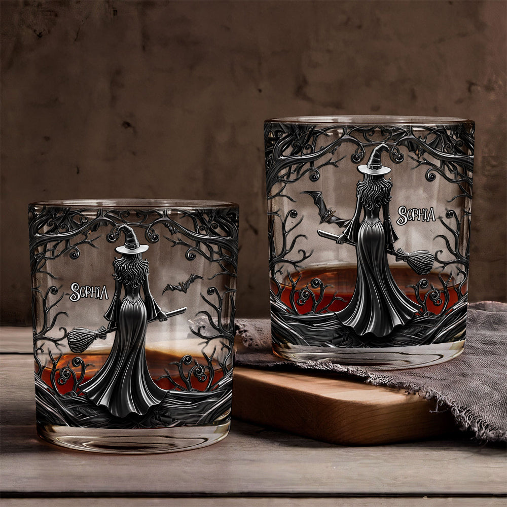Whispering Witch - Personalized Witch Whiskey Glass