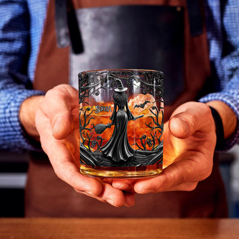 Whispering Witch - Personalized Witch Whiskey Glass