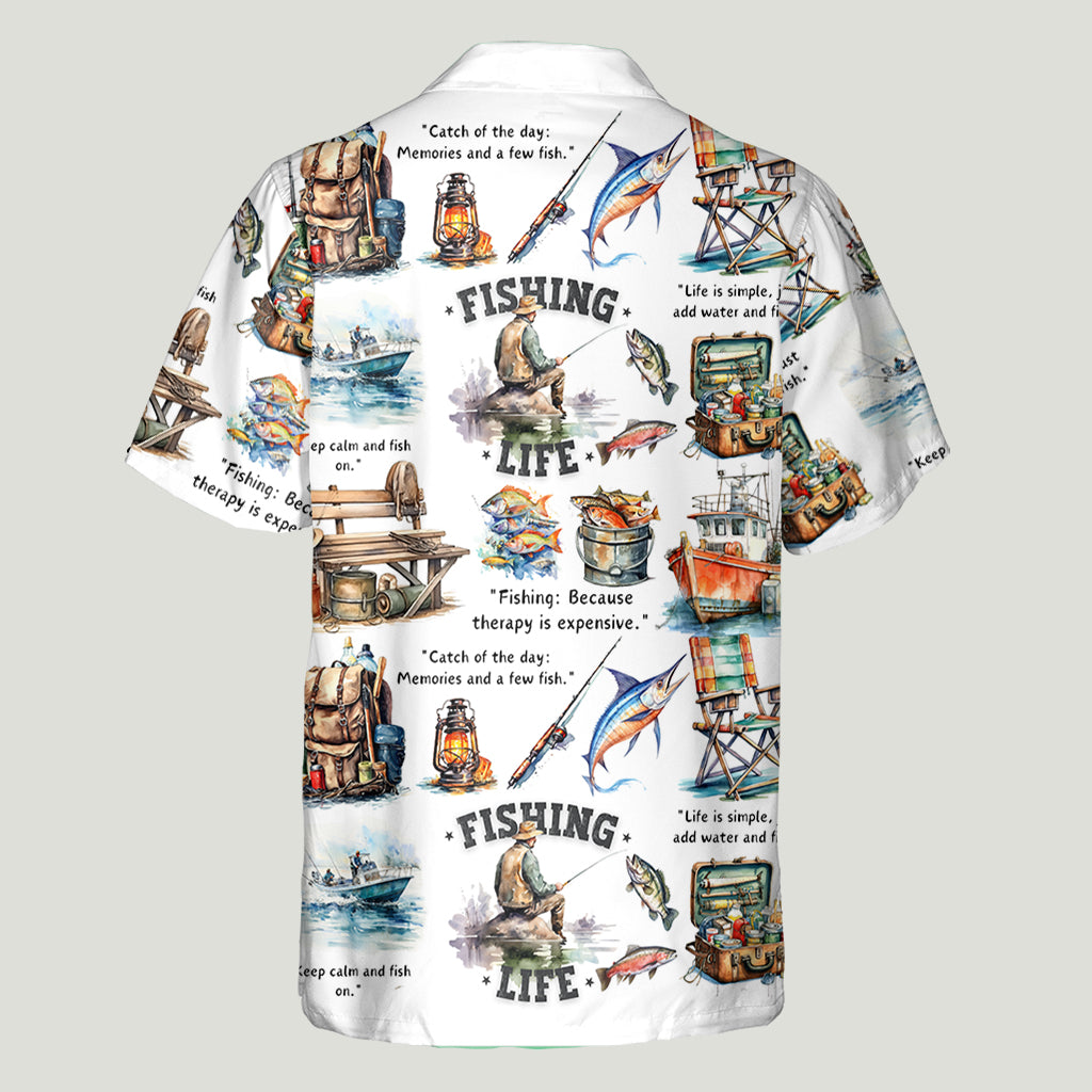 Love Fishing - Personalized Fishing Hawaiian Shirt