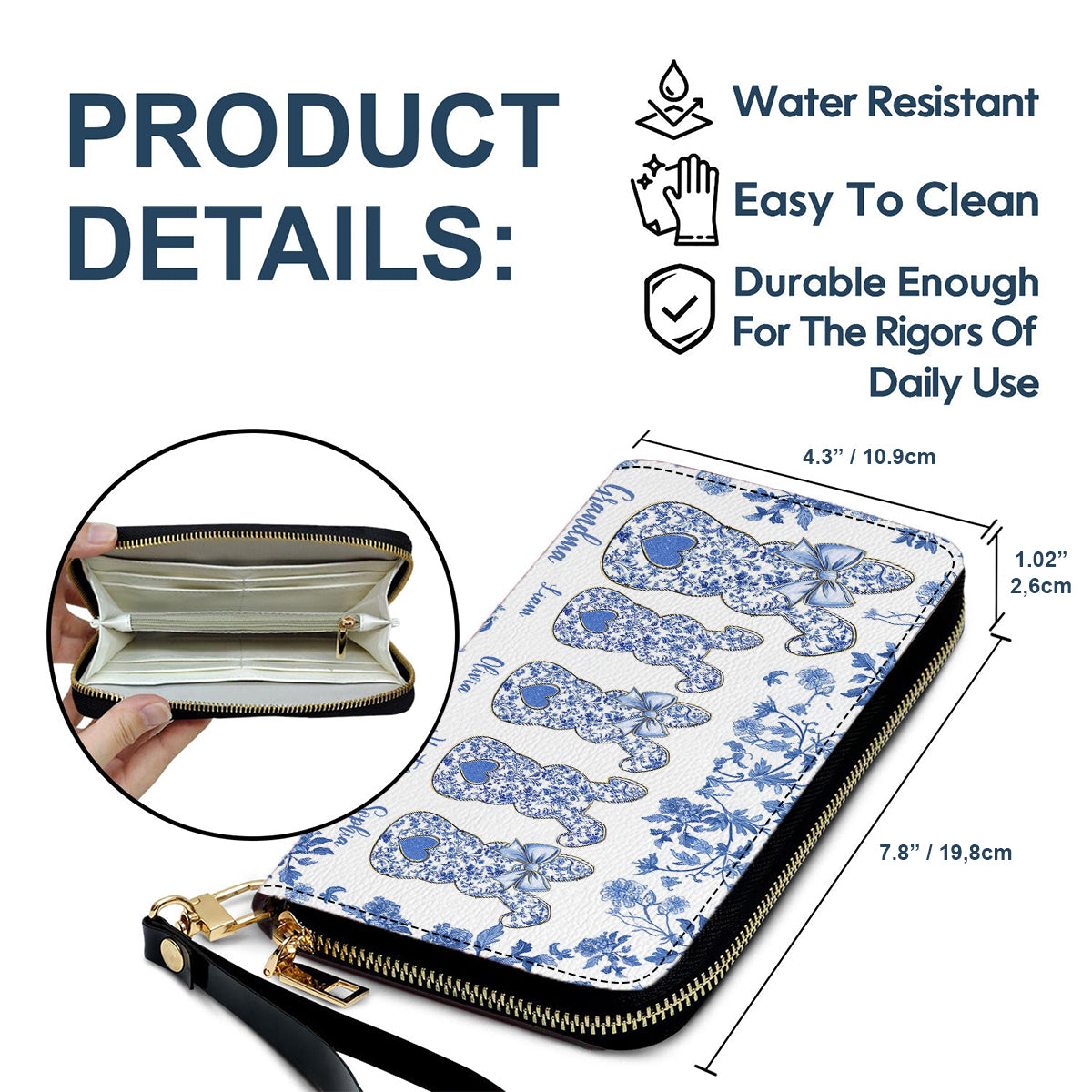 Omas Freunde – Personalisierte Oma-Geldbörse aus Leder