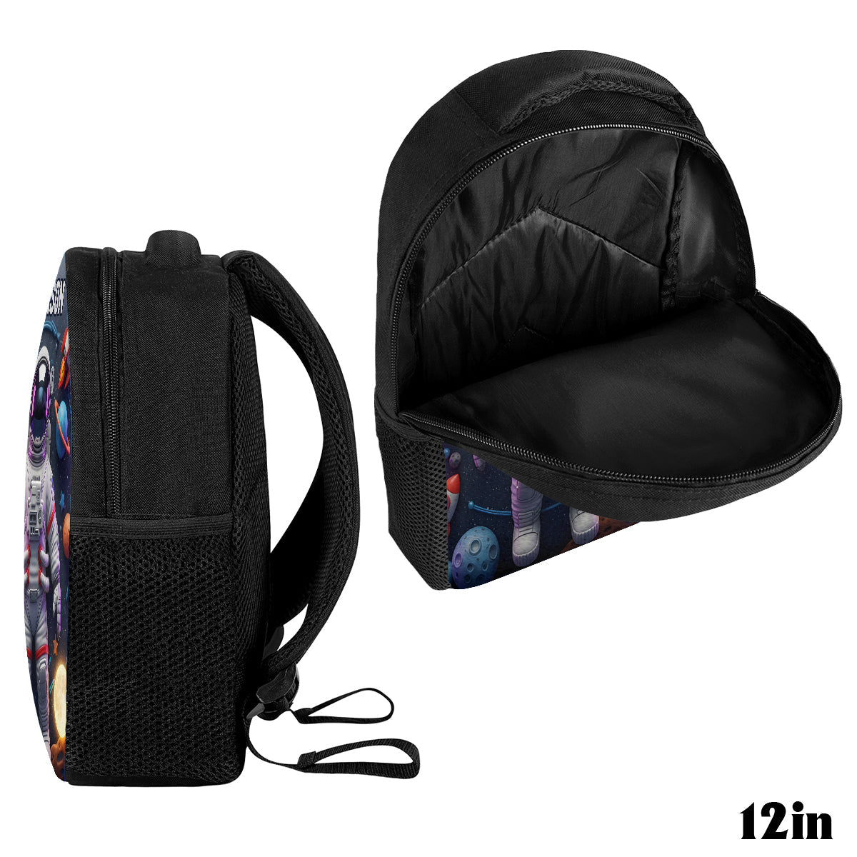 Astronaut und Weltraum – Personalisierter multifunktionaler Kinderrucksack