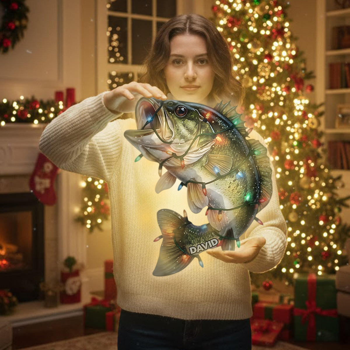 Love Fishing - Personalized Fishing LED Light Acrylic Sign