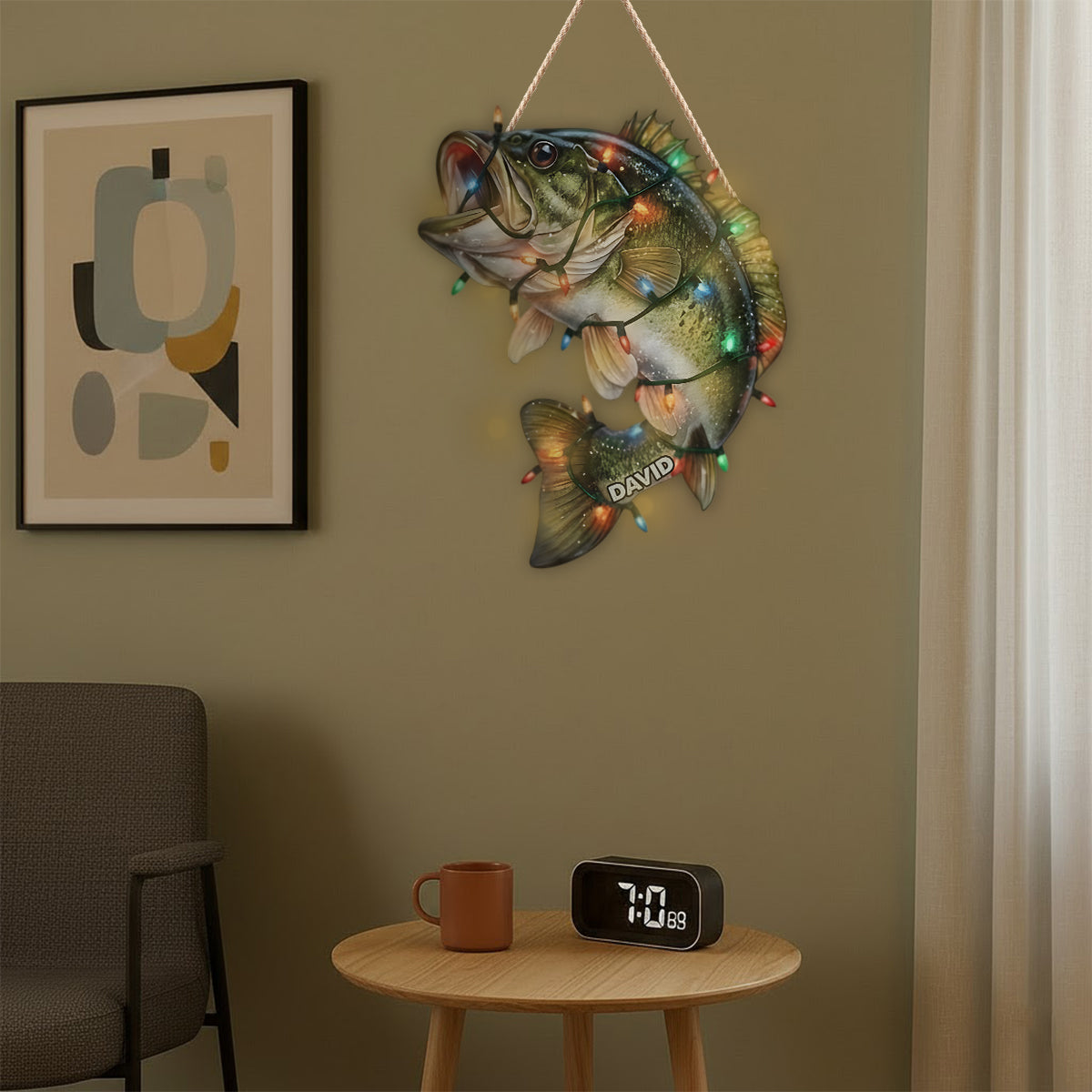 Love Fishing - Personalized Fishing LED Light Acrylic Sign