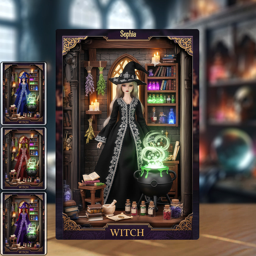 Magical Witch - Personalized Witch Custom Shaped Acrylic Plaque