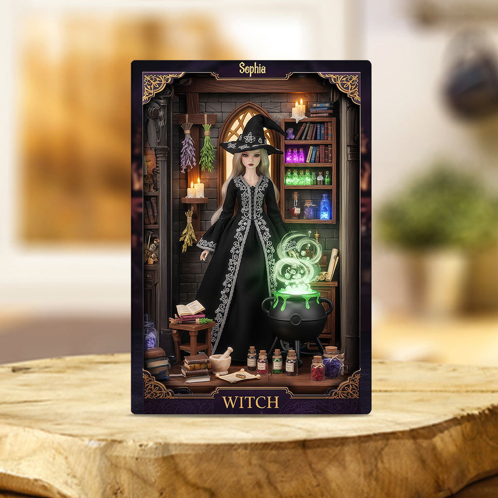 Magical Witch - Personalized Witch Custom Shaped Acrylic Plaque