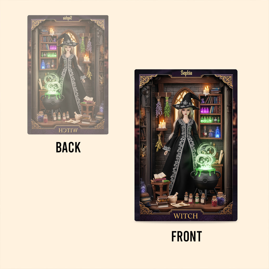 Magical Witch - Personalized Witch Custom Shaped Acrylic Plaque