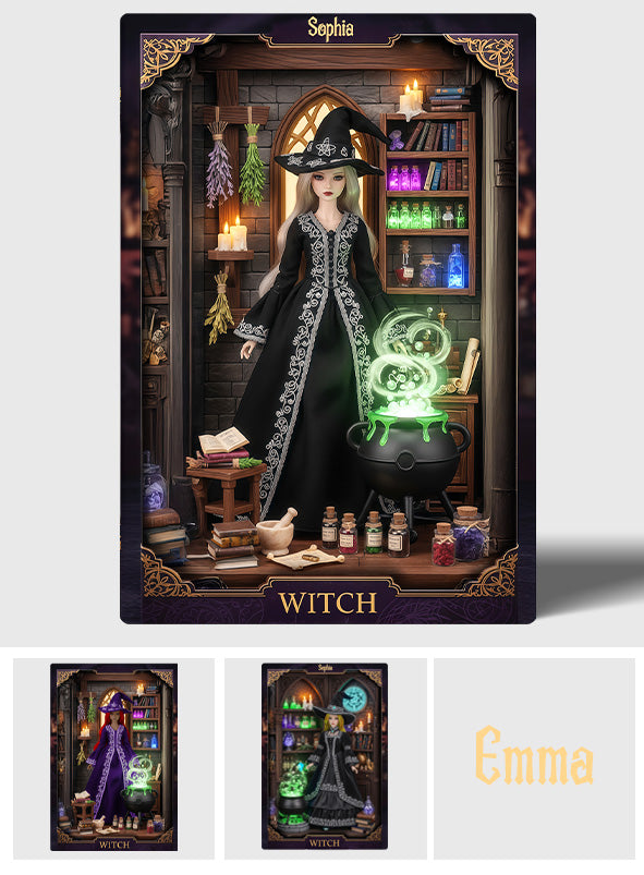 Magical Witch - Personalized Witch Custom Shaped Acrylic Plaque