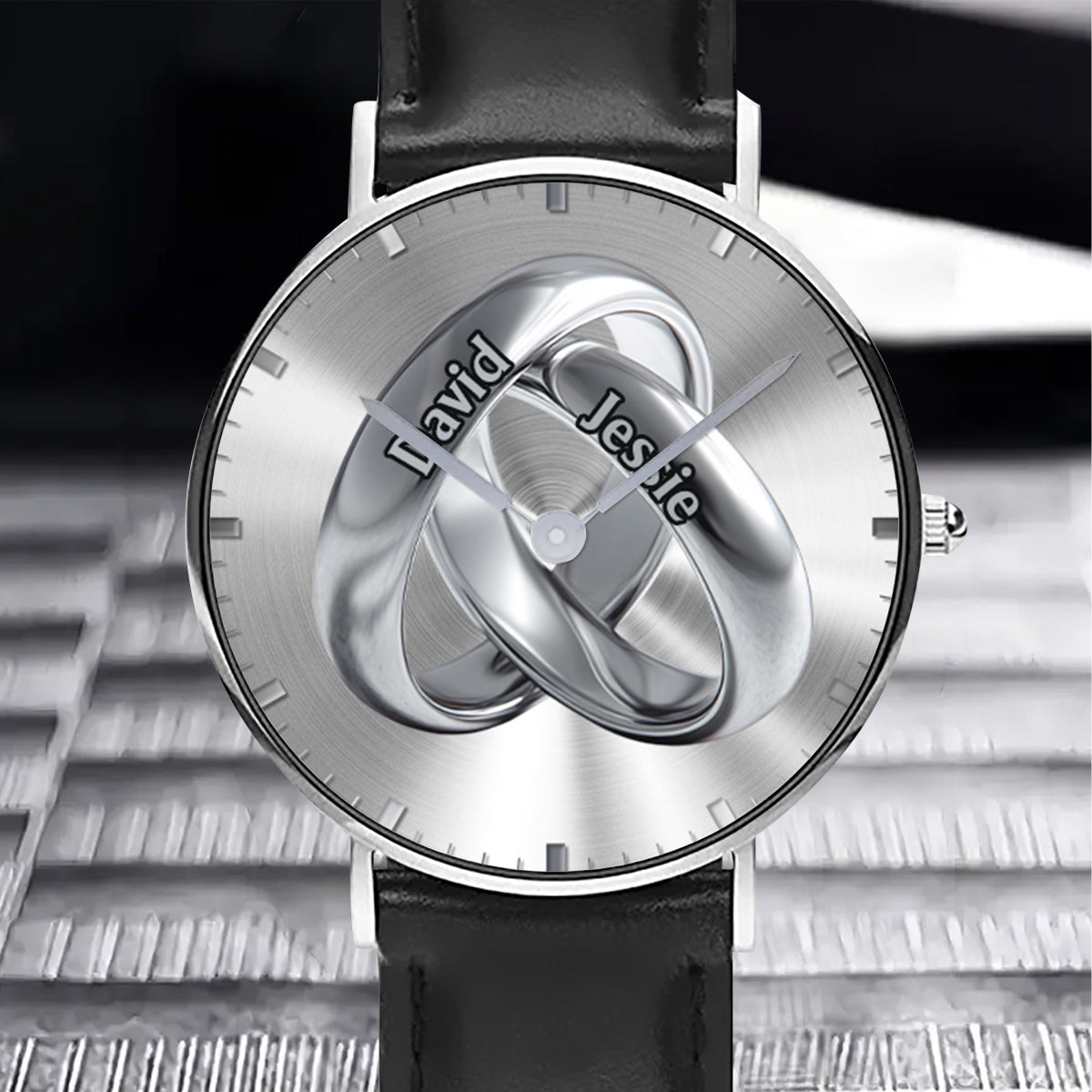 Time Of Love – Personalisiertes Paar-Handuhren-Set