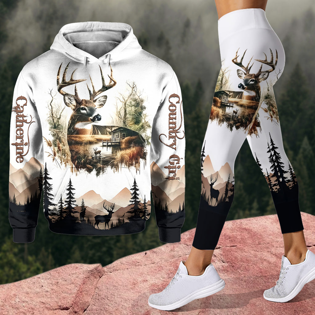 Country Girl – Personalisierter Jagd-Hoodie und Leggings