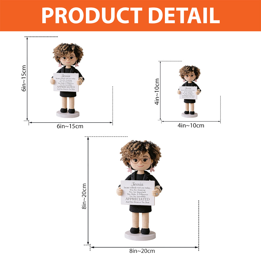 You Make A Difference - Personalized Colleague Custom Shaped Acrylic Plaque