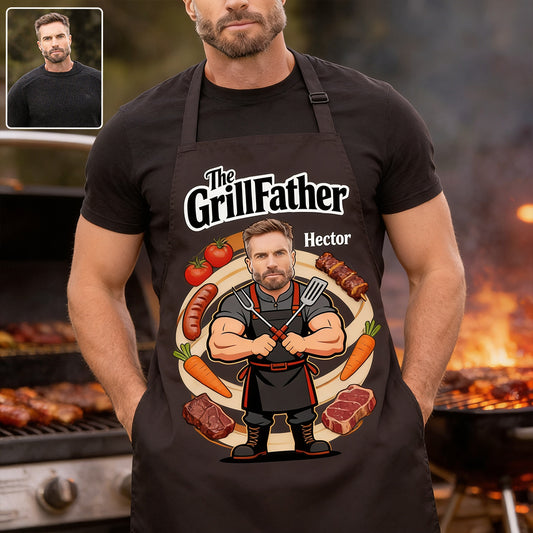 Der Grillvater - Personalisierbare Vater-Schürze