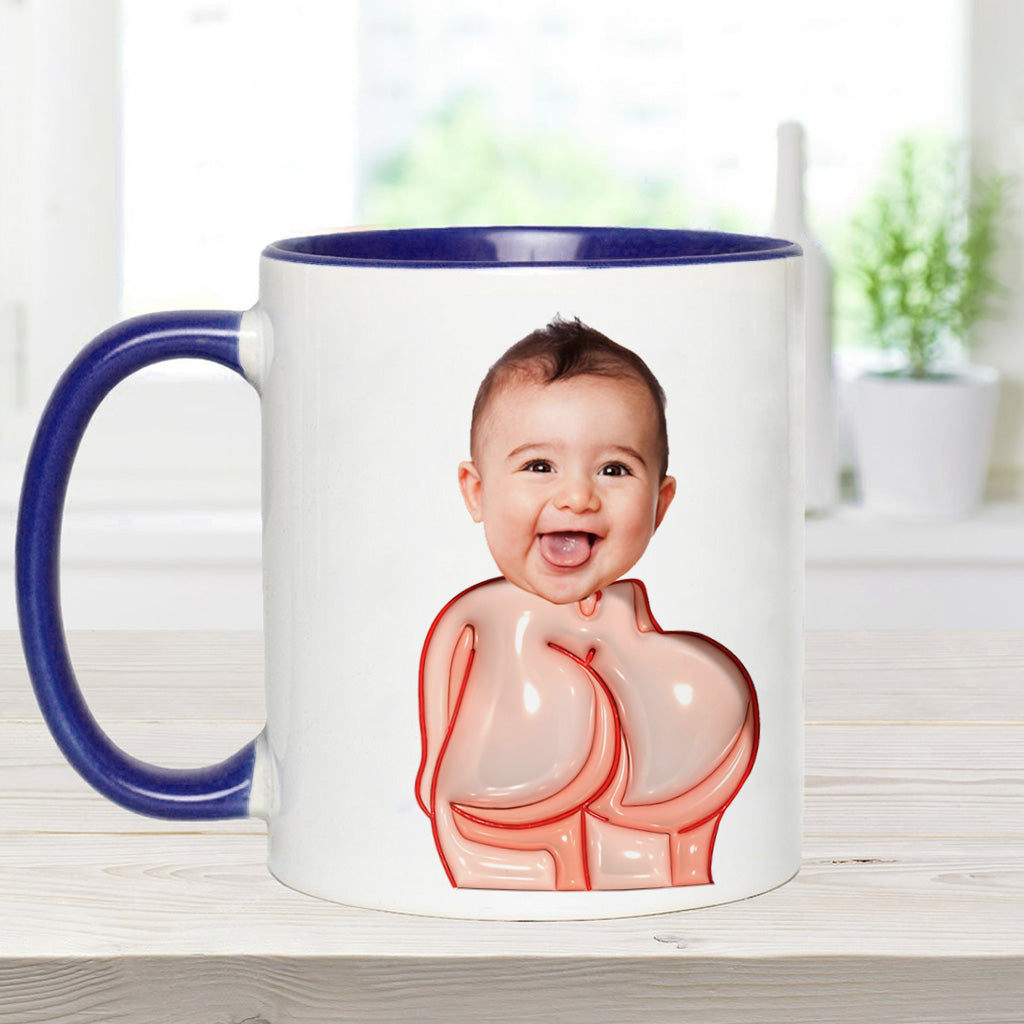 Lustiges Geschenk für Väter – Lieber Papa, danke fürs Po-Abwischen und so – Personalisierte Tasse mit Vater-Akzent