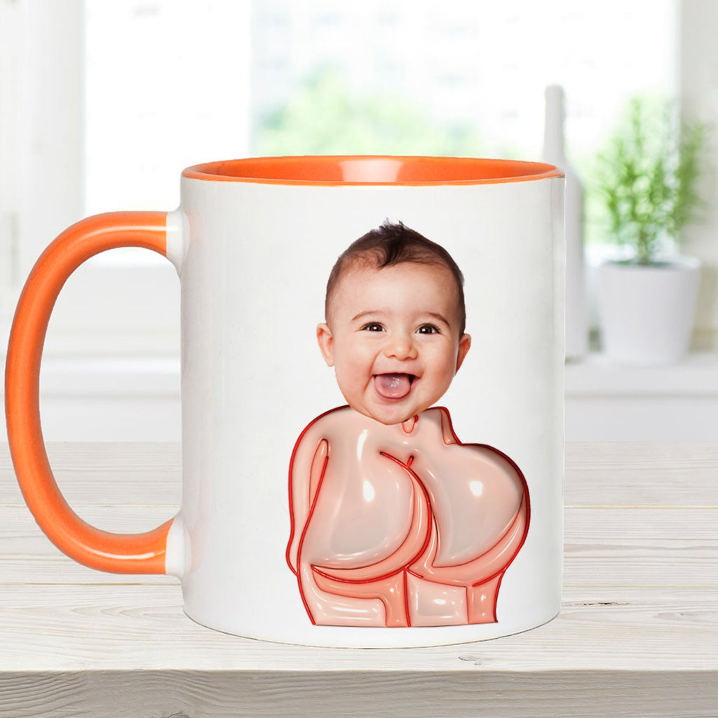 Lustiges Geschenk für Väter – Lieber Papa, danke fürs Po-Abwischen und so – Personalisierte Tasse mit Vater-Akzent