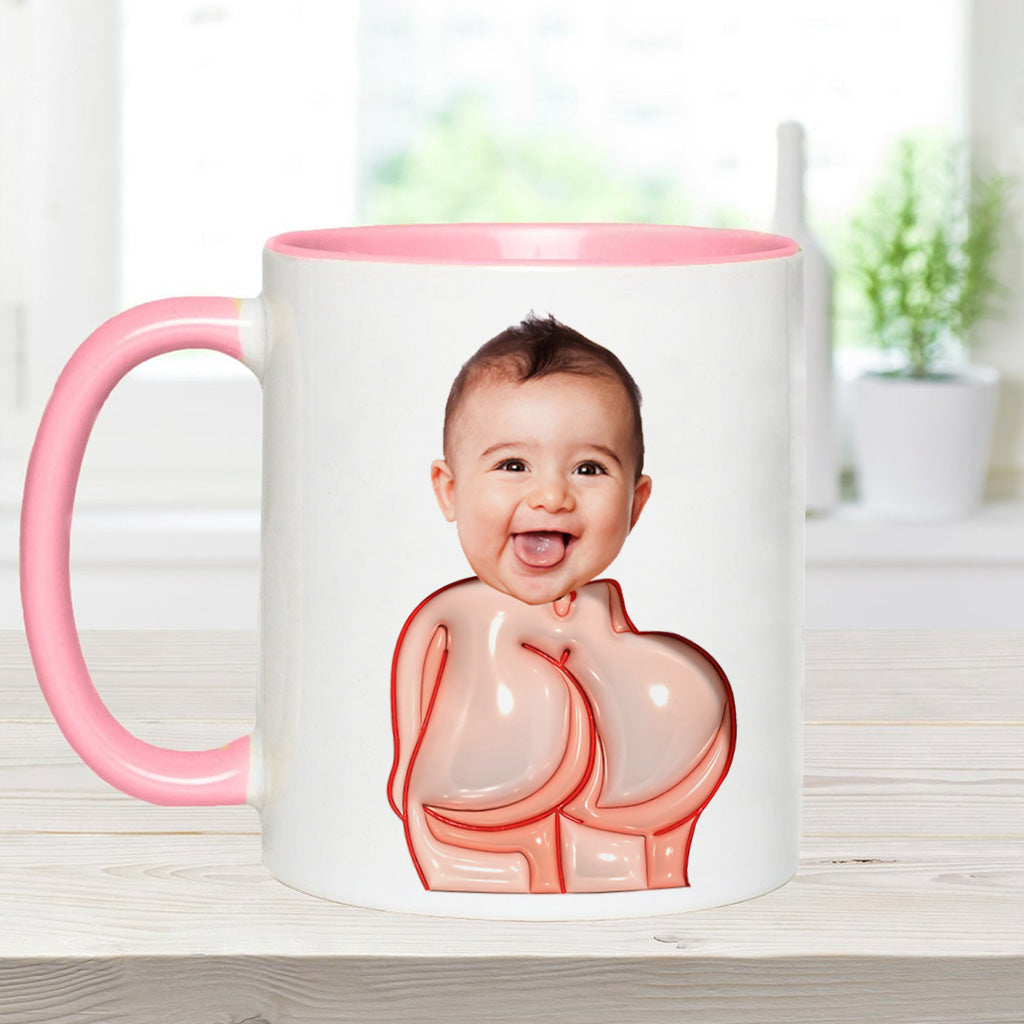 Lustiges Geschenk für Väter – Lieber Papa, danke fürs Po-Abwischen und so – Personalisierte Tasse mit Vater-Akzent