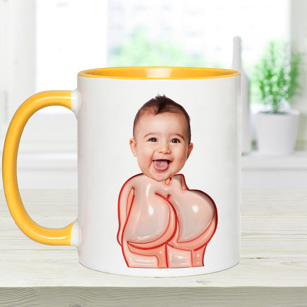 Lustiges Geschenk für Väter – Lieber Papa, danke fürs Po-Abwischen und so – Personalisierte Tasse mit Vater-Akzent