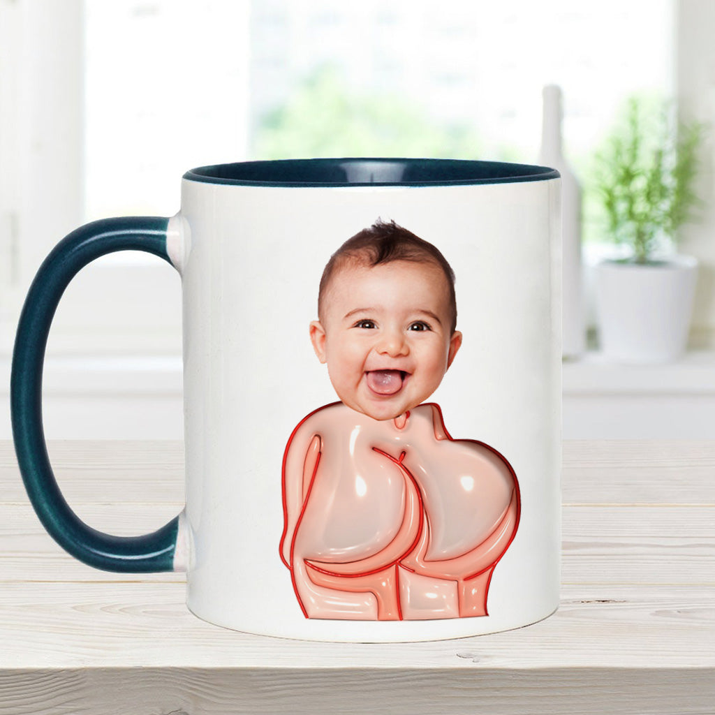 Lustiges Geschenk für Väter – Lieber Papa, danke fürs Po-Abwischen und so – Personalisierte Tasse mit Vater-Akzent