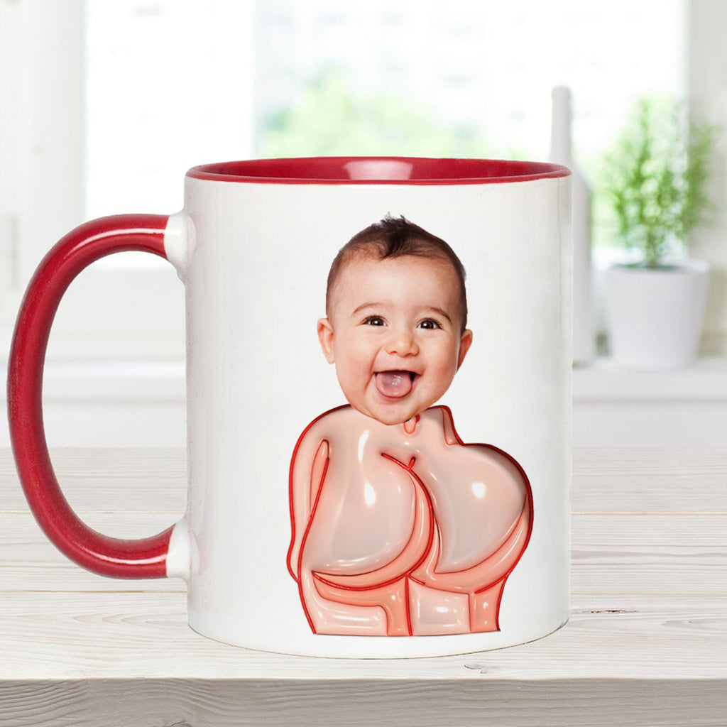 Lustiges Geschenk für Väter – Lieber Papa, danke fürs Po-Abwischen und so – Personalisierte Tasse mit Vater-Akzent