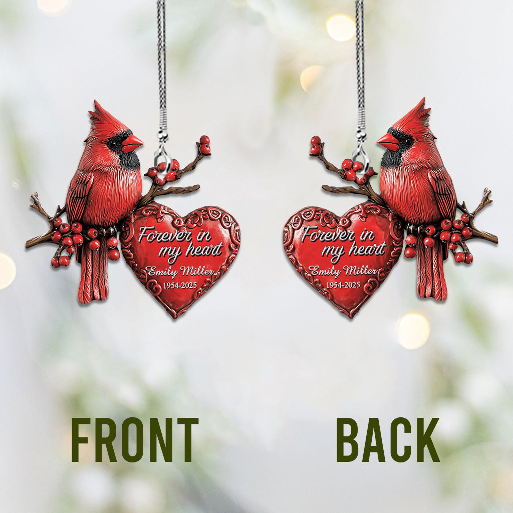 Für immer in meinem Herzen – Personalisierter Gedenk-Autoanhänger