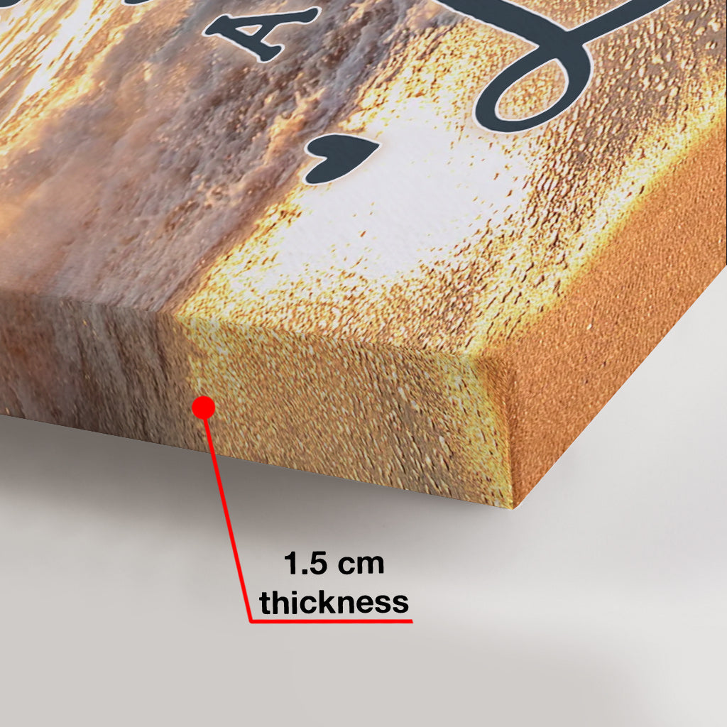 Das sind wir – Personalisierte Familienleinwand und Poster