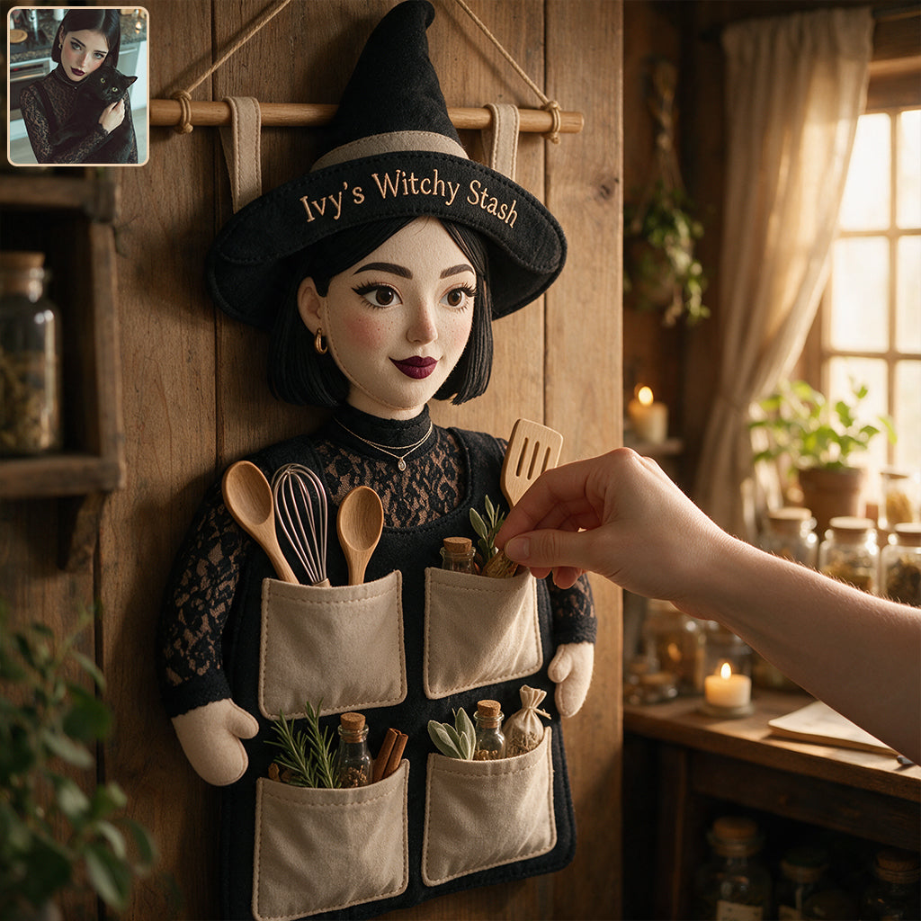 Pockets Of Magic - Personalized Witch Hanging Organizer