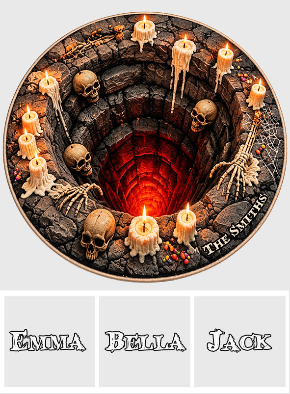 Halloween Vibes - Personalized Skull Non-Slip Tufted Rug