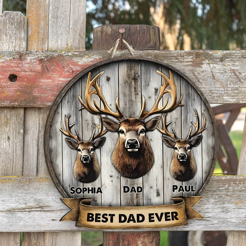 Das beste Geschenk für Papa, Opa, Onkel usw. – personalisiertes Jagd-Holzschild in individueller Form