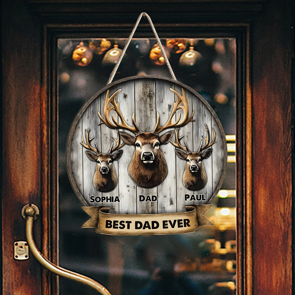 Das beste Geschenk für Papa, Opa, Onkel usw. – personalisiertes Jagd-Holzschild in individueller Form