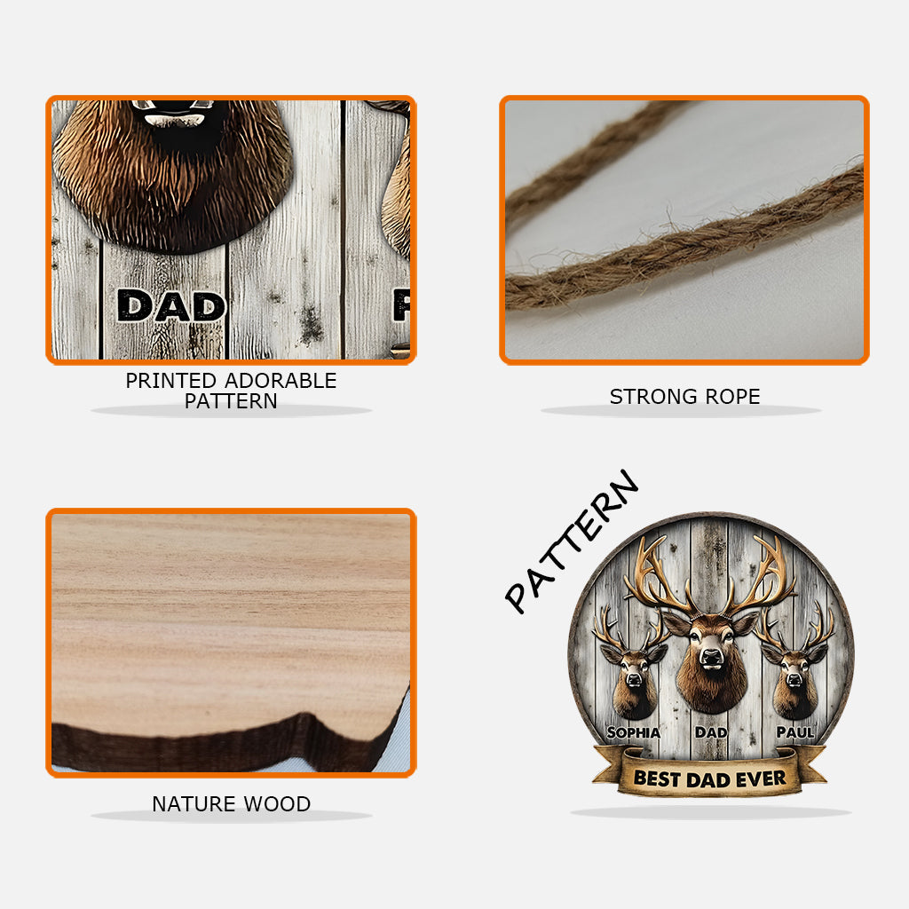 Das beste Geschenk für Papa, Opa, Onkel usw. – personalisiertes Jagd-Holzschild in individueller Form