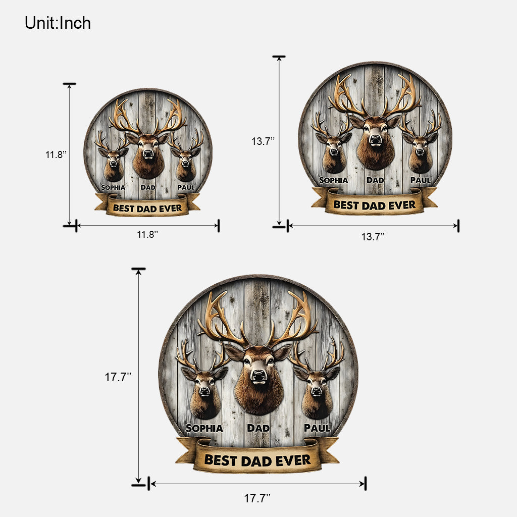 Das beste Geschenk für Papa, Opa, Onkel usw. – personalisiertes Jagd-Holzschild in individueller Form