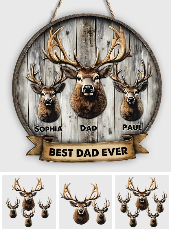 Das beste Geschenk für Papa, Opa, Onkel usw. – personalisiertes Jagd-Holzschild in individueller Form