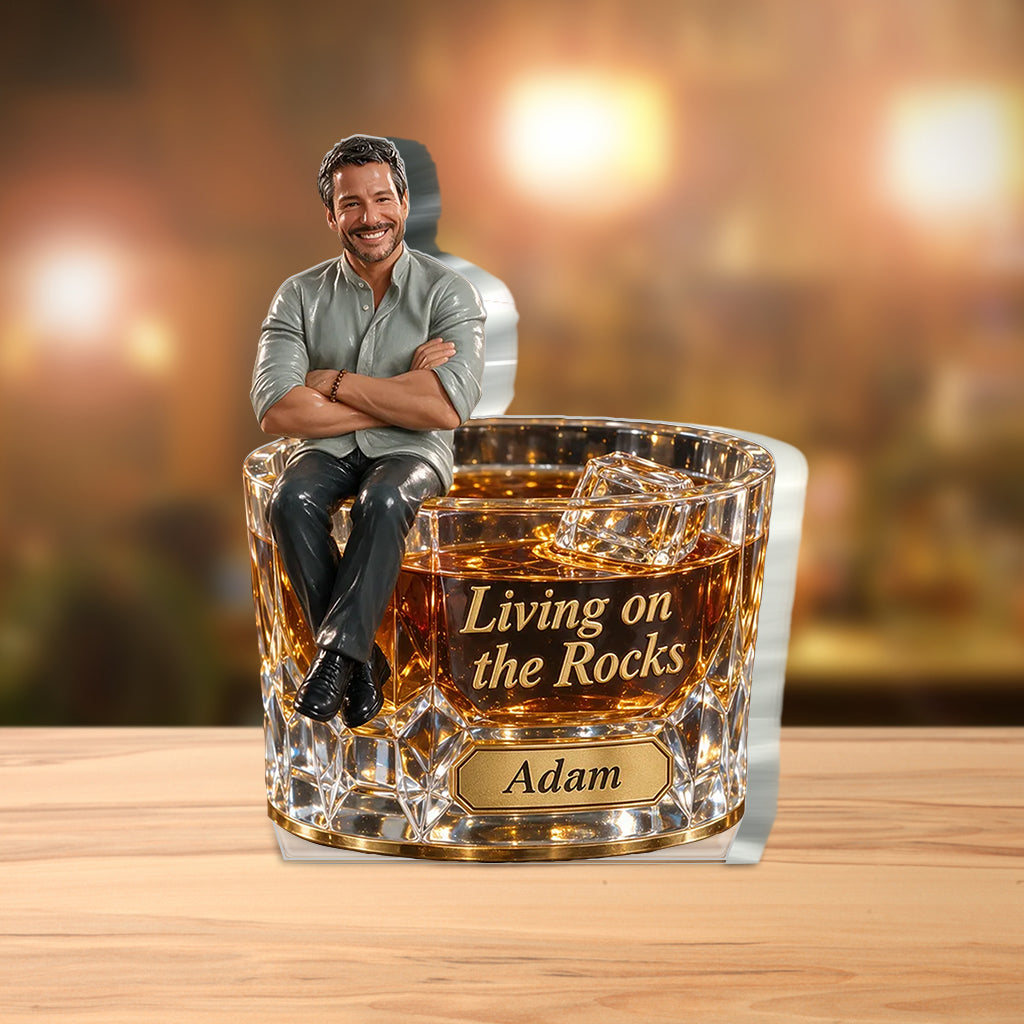 Whiskey Lovers, Gift for Man - Personalized Whisky Custom Shaped Acrylic Plaque