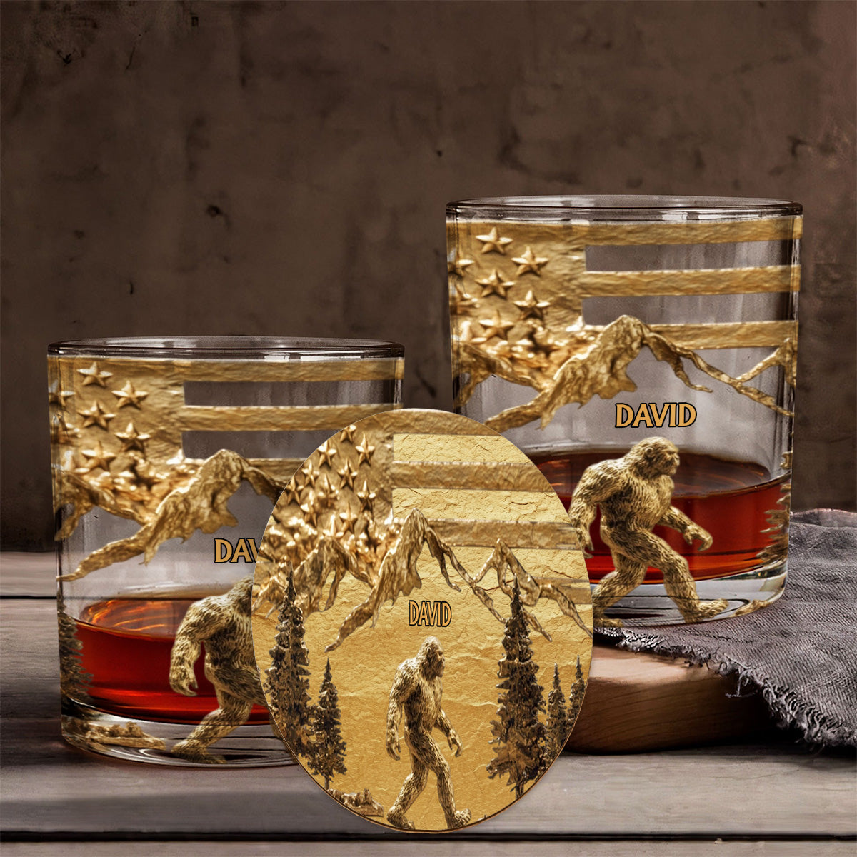 Sasquatch - Personalisiertes Whiskyglas