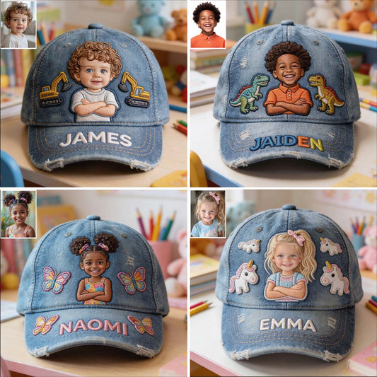 Personalisierte Foto - Klassische Kinderkappe