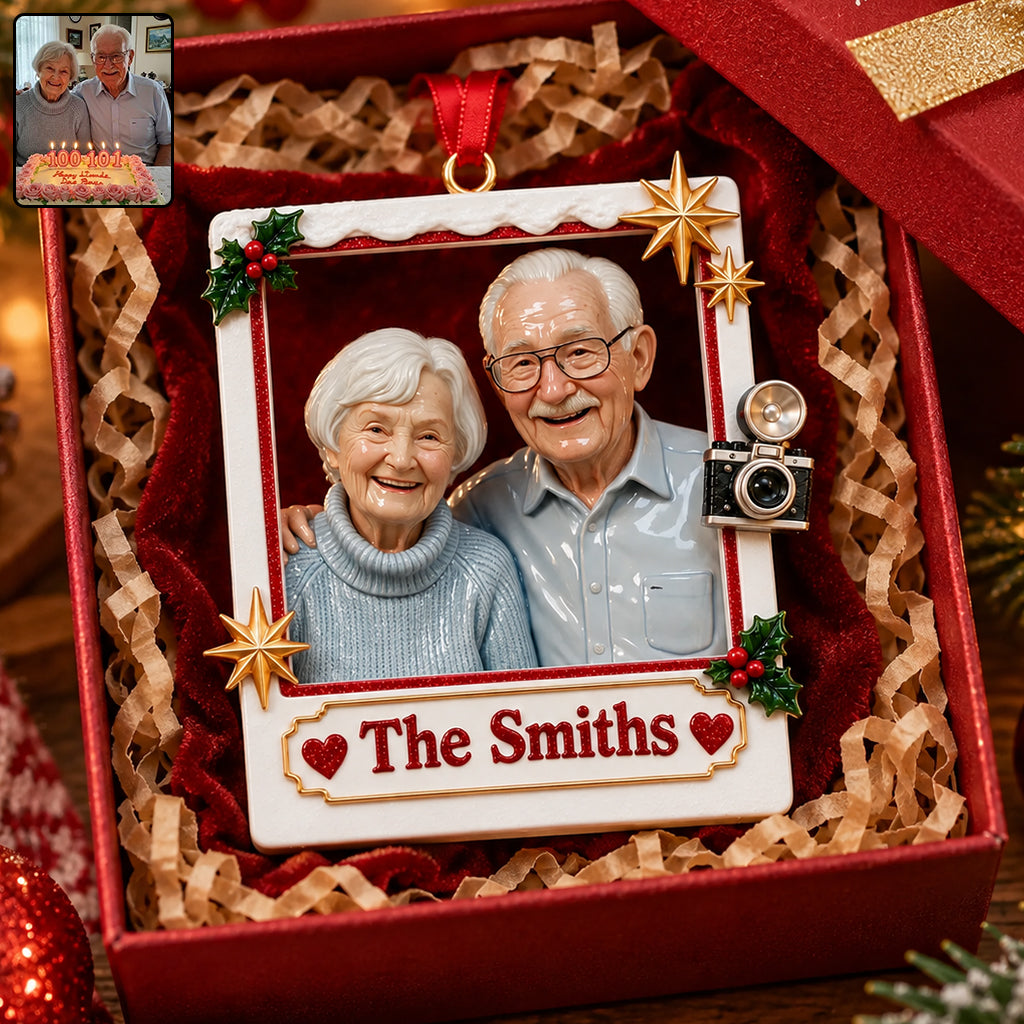 Christmas Decor, Couple Gift, Christmas Gift Idea - Personalized Couple Premium 3D Ornament