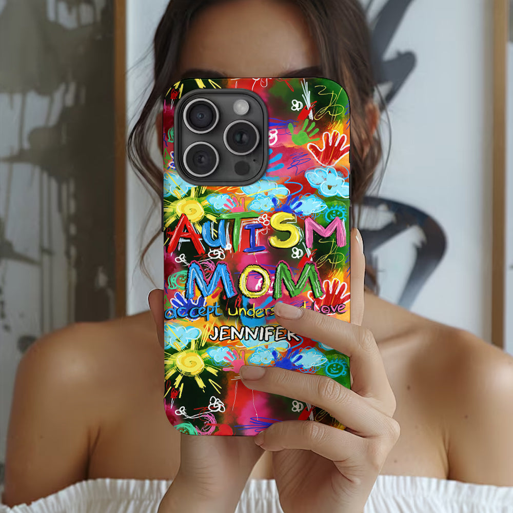 Autism Mom - Personalized Autism Awareness Full Print Phone Case