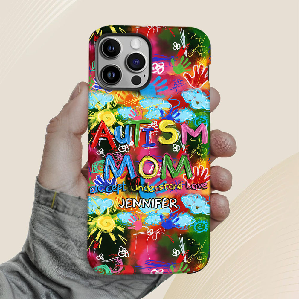 Autism Mom - Personalized Autism Awareness Full Print Phone Case